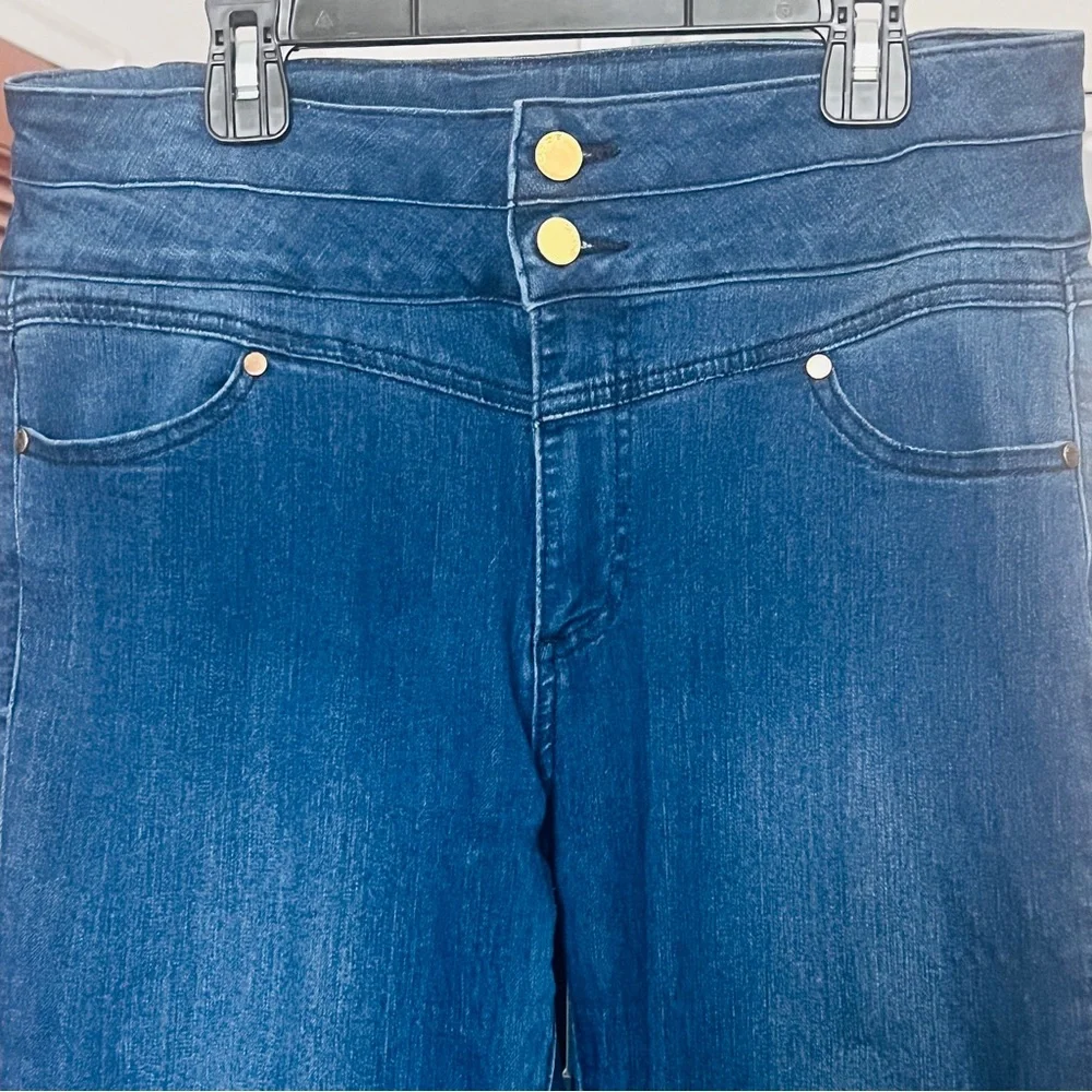 bebe High Rise Skinny Jeans SZ 30 Retro Logo Baddie Stretch Faded Fitted - Picture 4 of 9